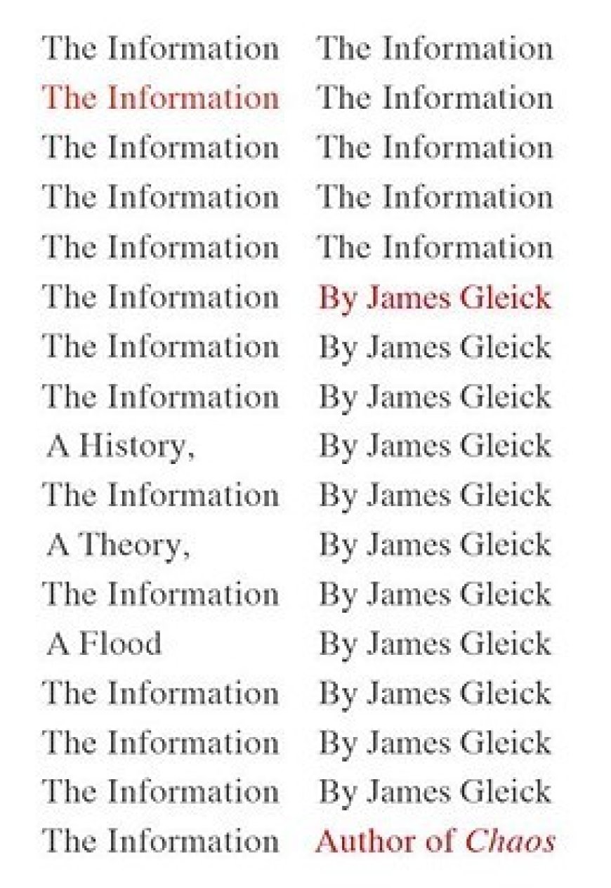 [PDF] The Information: A History, a Theory, a Flood by James Gleick